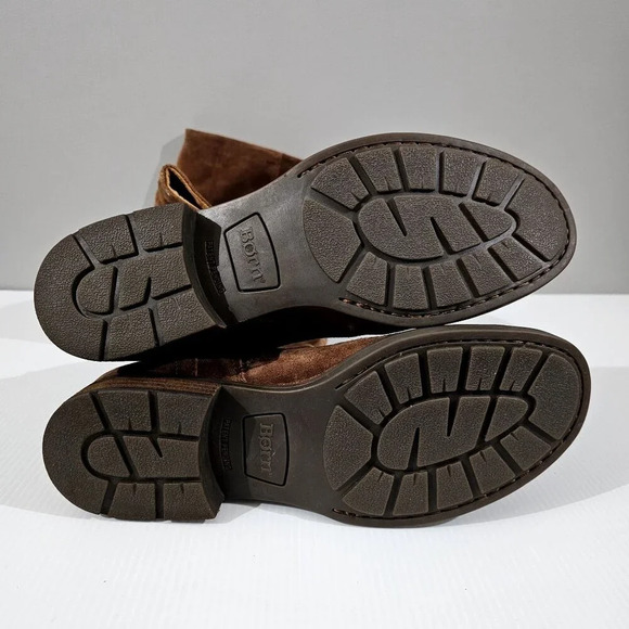 NEW Born Borman Over The Knee Boot Womens 7 Copper Suede Tall Round Toe Fall - Picture 12 of 15